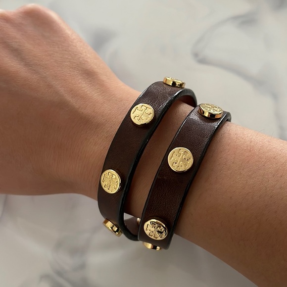 Tory Burch Jewelry - Tory Burch Brown and Gold Bracelet